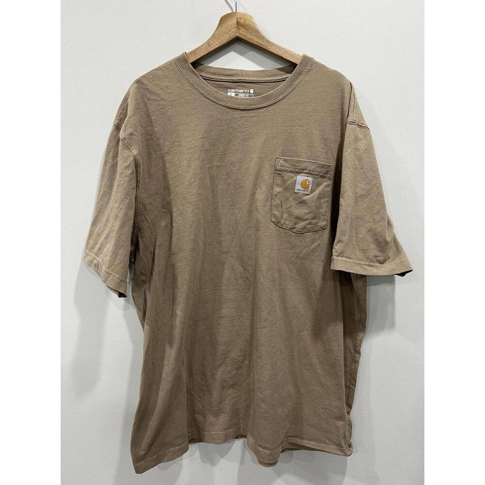 Vintage Carhartt Tee Shirt Brown faded